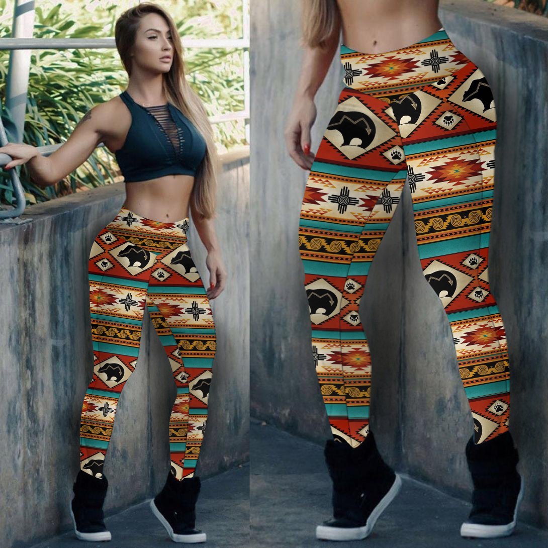 Color Indigenous Motifs Dream Catcher Leggings NBD