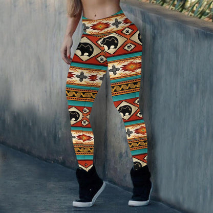 Color Indigenous Motifs Dream Catcher Leggings NBD