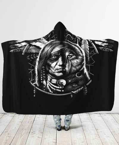 Black Chief Hooded Blanket NBD