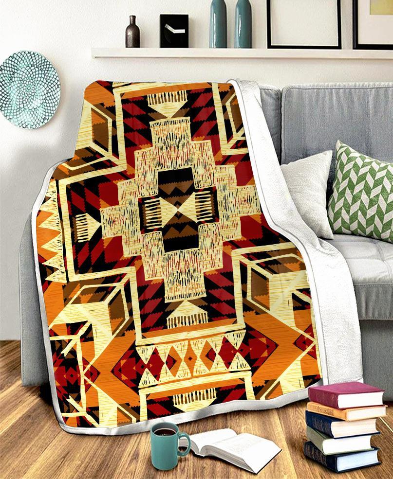 Native Pattern Fleece Blanket