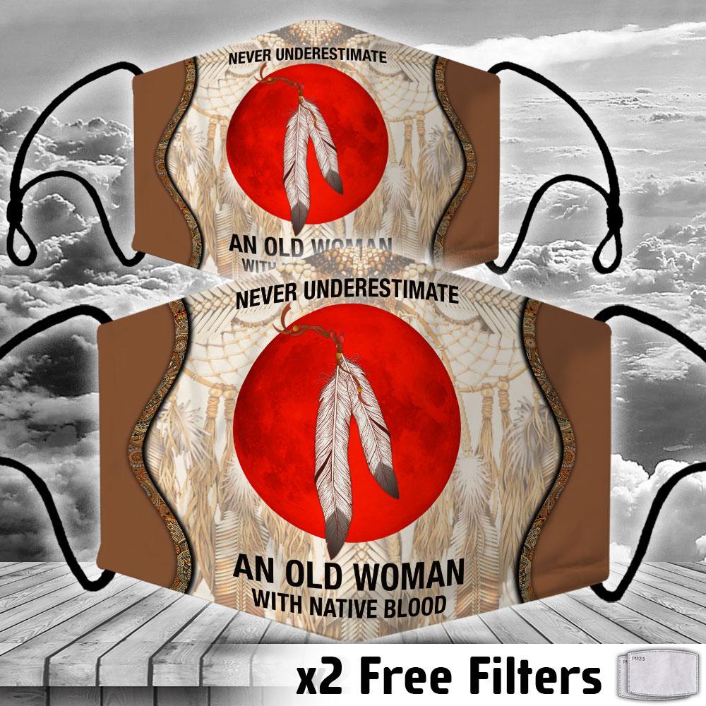 Never underestimate an old woman with native blood Mask NBD