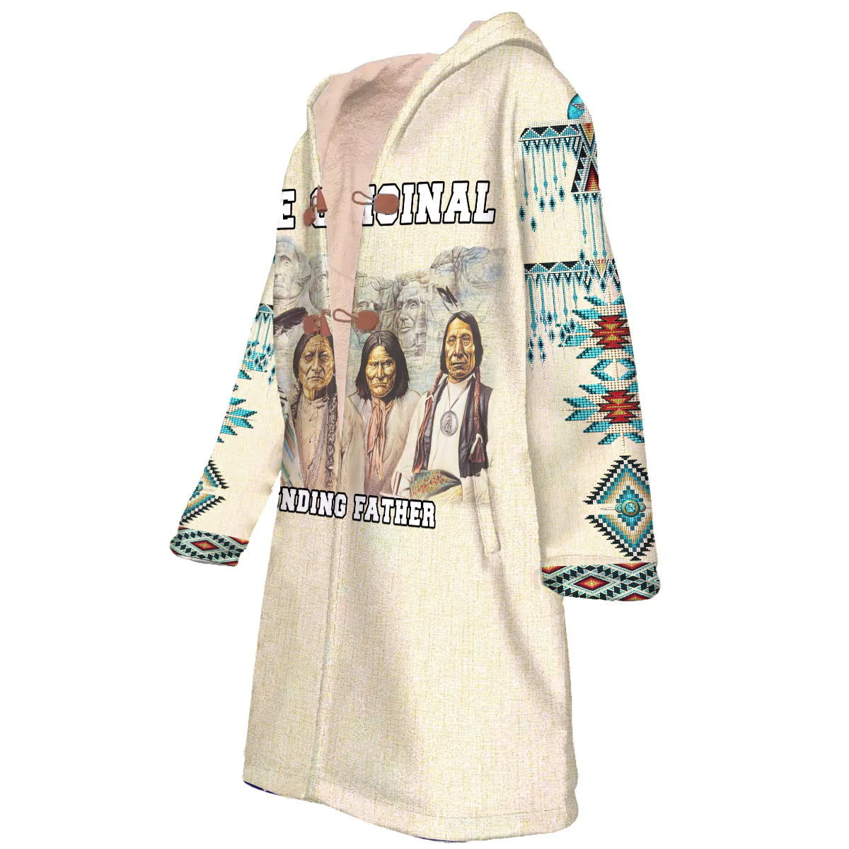 The Original Founding Fathers Horn Button Long Fleece Windbreaker NBD