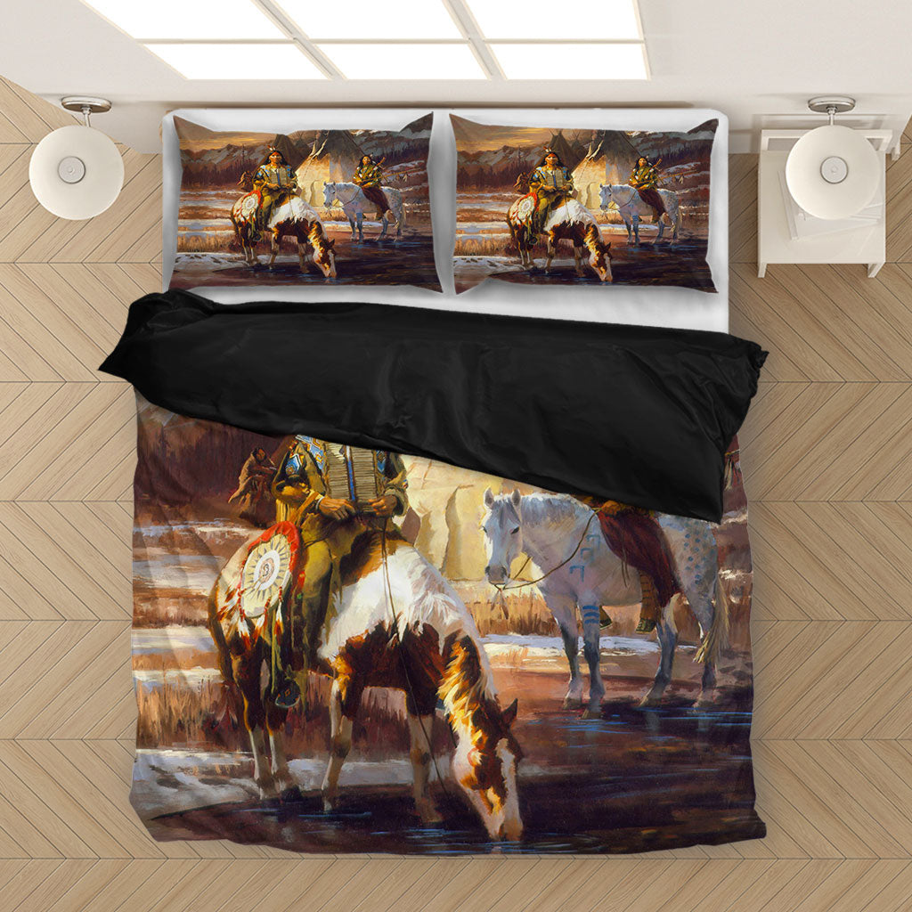 Native Village Life Bedding Set