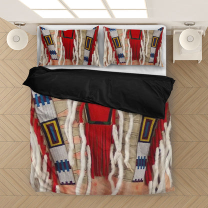 White Fringed Wire Bedding Set