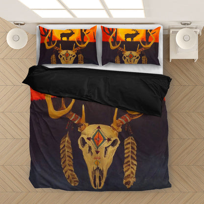 Buffalo Skull Bedding Set