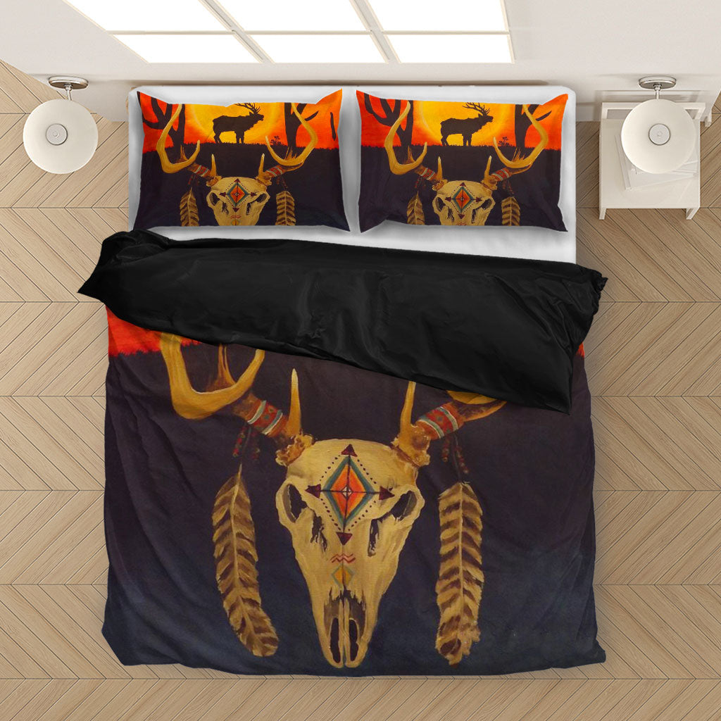 Buffalo Skull Bedding Set