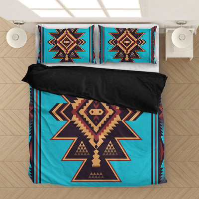 Blue Background Native Bedding Set