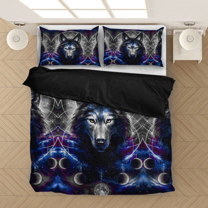 Native Wolf Bedding Set