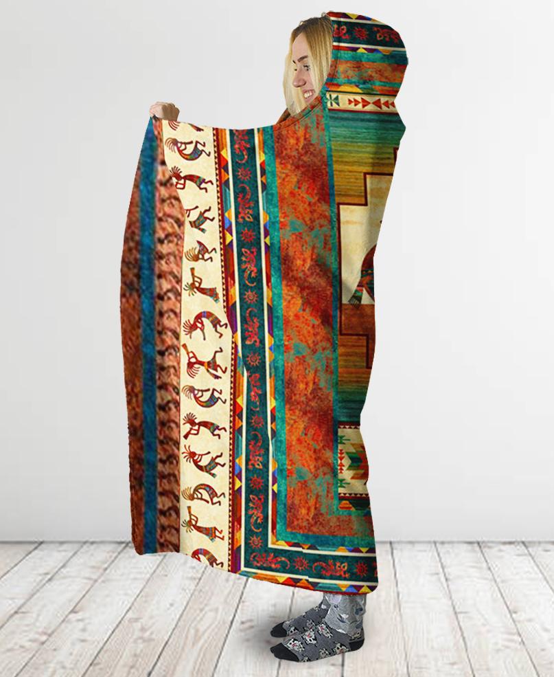 Pattern Hooded Blanket NBD