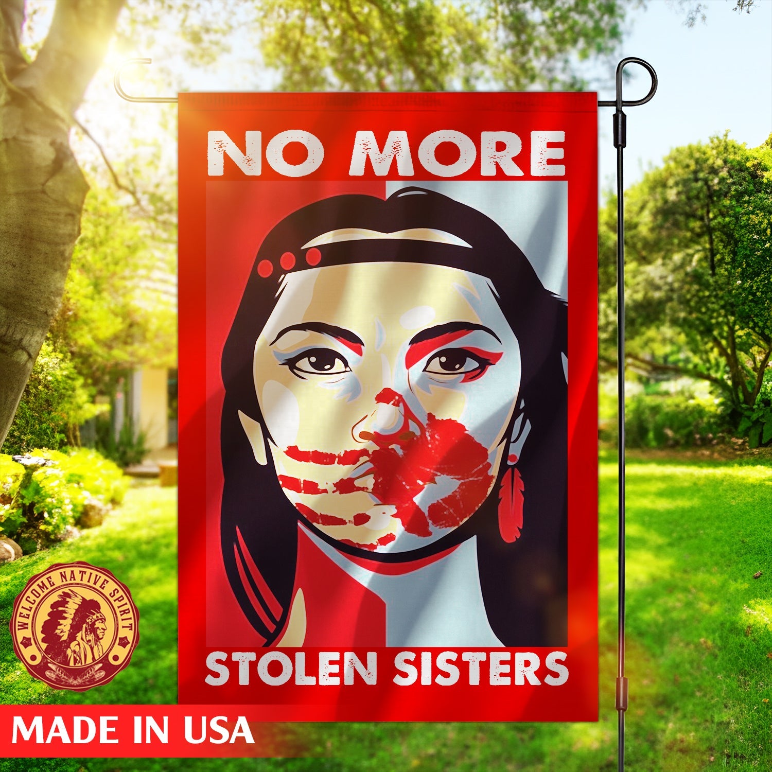 Missing And Murdered Indigenous Women Garden House Flag #MMIW