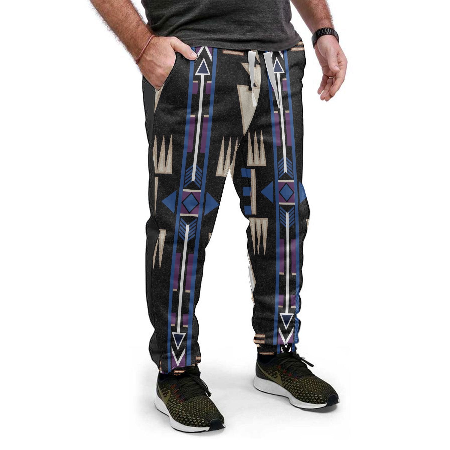 Blue Pattern Native Sweatpants NBD