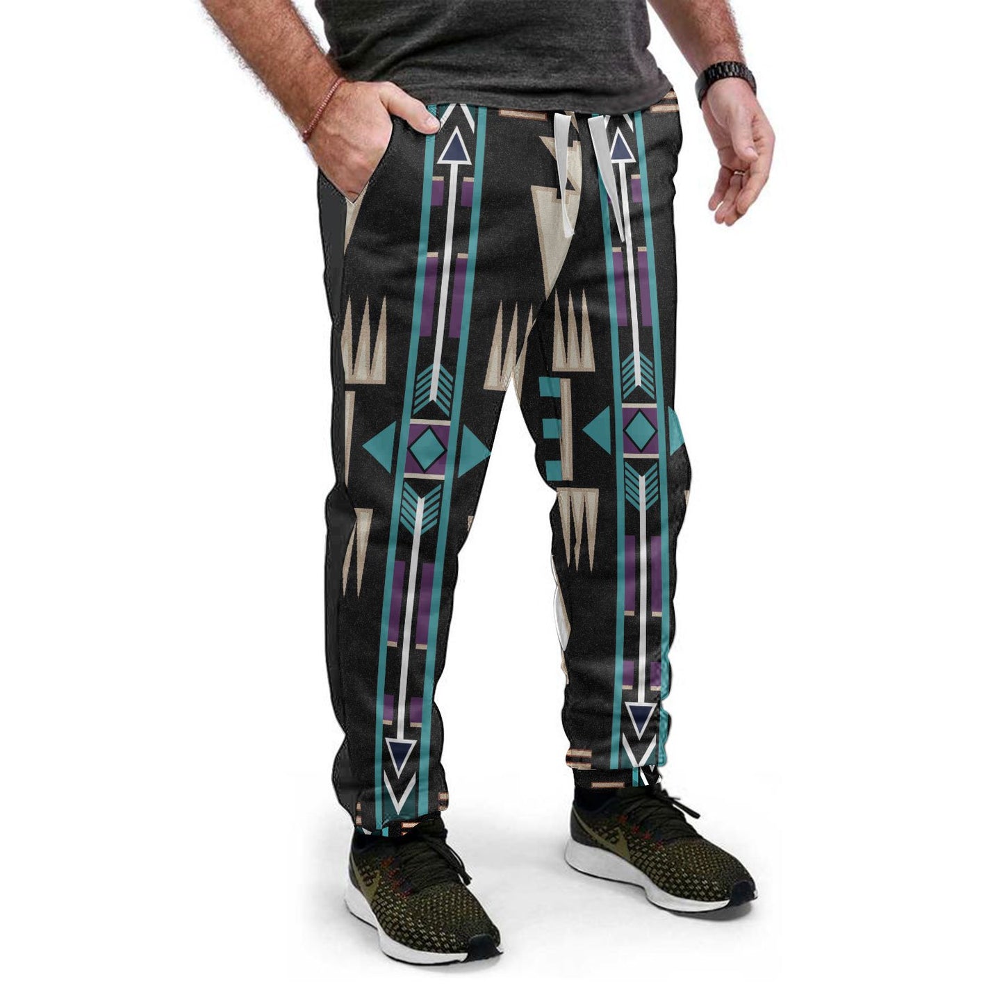 Teal Pattern Native Sweatpants NBD