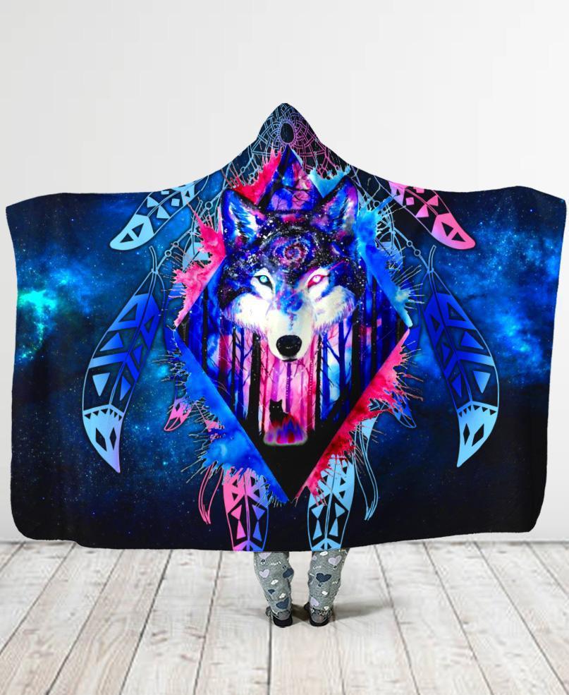 Wolf Galaxy Hooded Blanket NBD