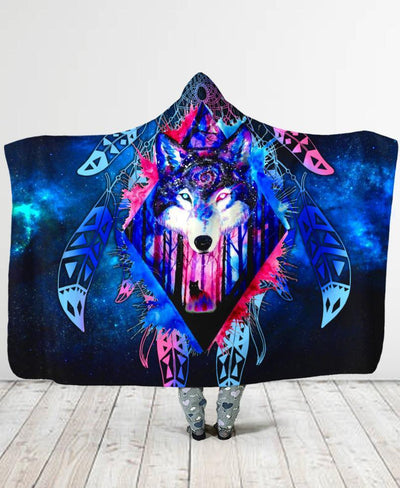 Wolf Galaxy Hooded Blanket NBD