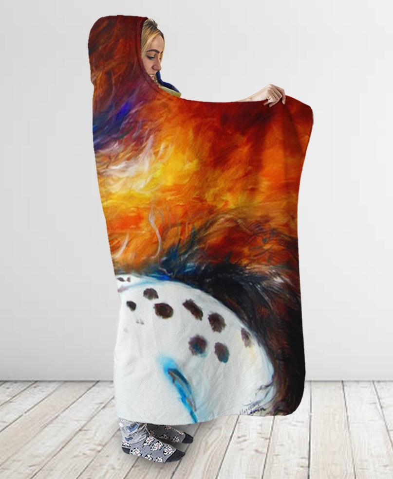 Native Horse Hooded Blanket NBD