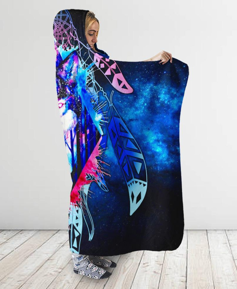 Wolf Galaxy Hooded Blanket NBD