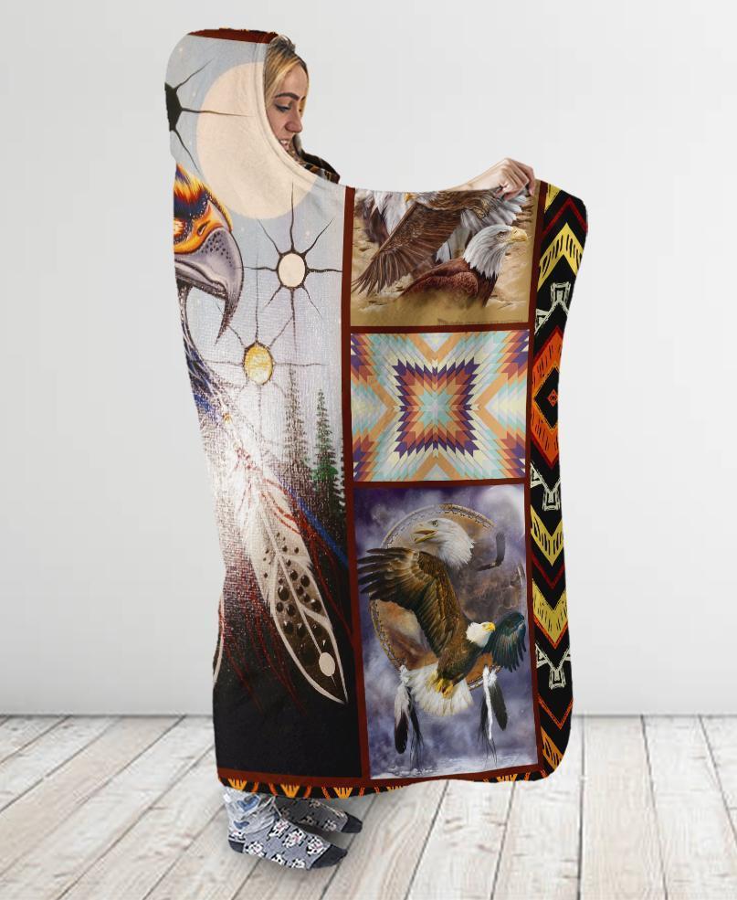 Native Eagles Hooded Blanket NBD