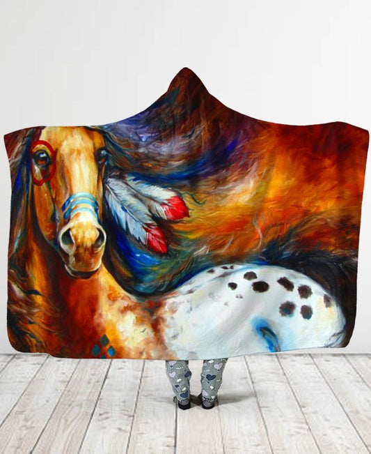 Native Horse Hooded Blanket NBD
