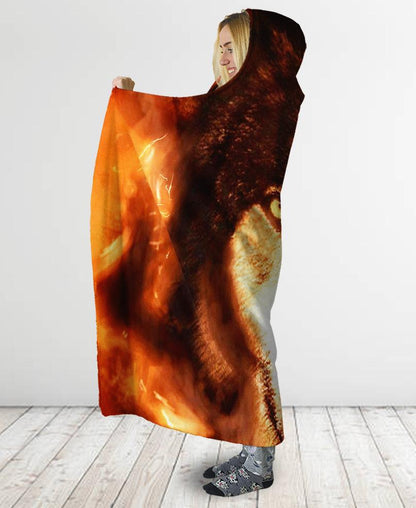 Wolf Native Hooded Blanket NBD