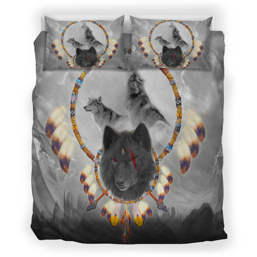 Wolf Native American Bedding Set