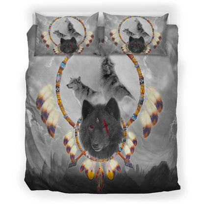Wolf Native American Bedding Set