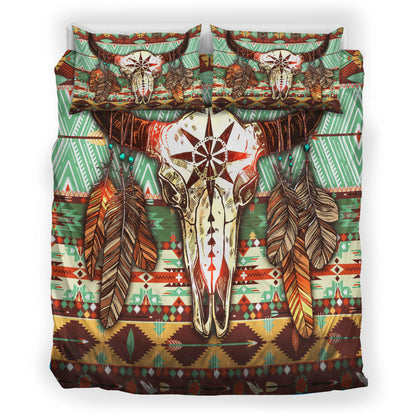 Buffalo Pattern Native American Bedding Set