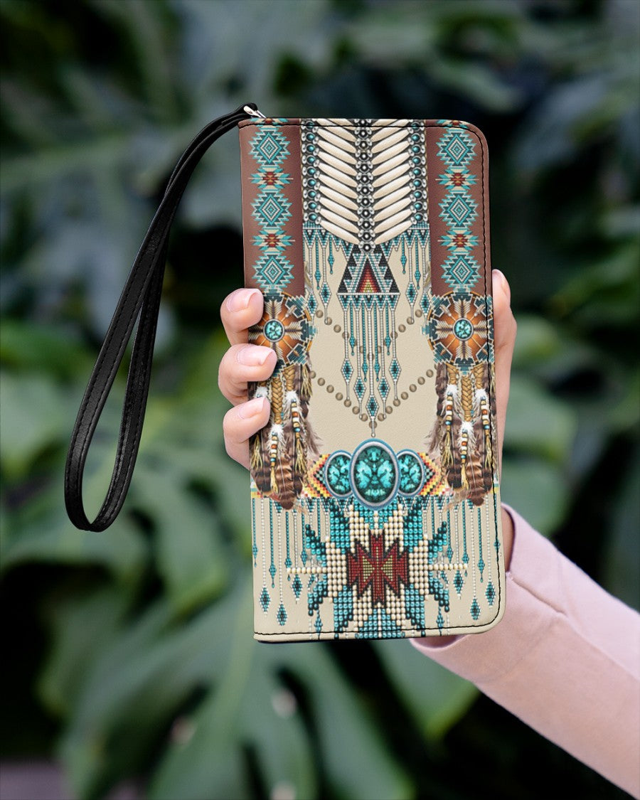 Native American Wolves Womens Clutch Purse 08 NBD