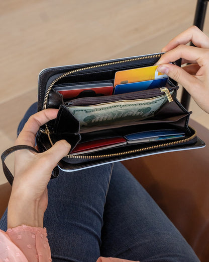 CUSTOM NAME HERE - Native American Wolves Womens Clutch Purse 12 NBD