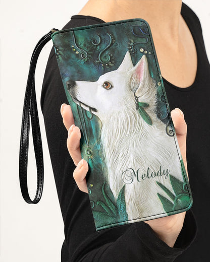 CUSTOM NAME HERE - Native American Wolves Womens Clutch Purse 06 NBD