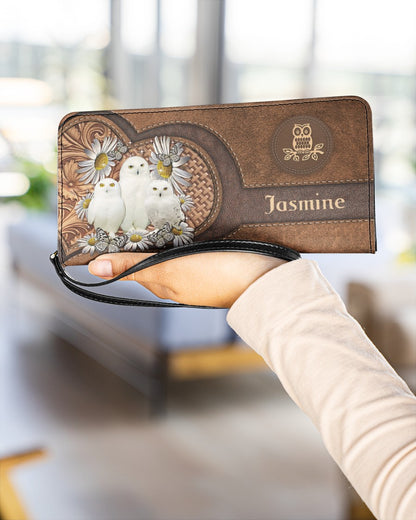 CUSTOM NAME HERE - Native American Wolves Womens Clutch Purse 07 NBD