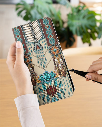 Native American Wolves Womens Clutch Purse 08 NBD