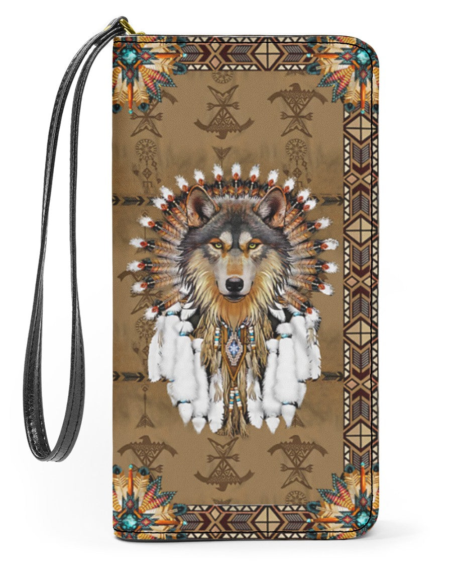 Native American Wolves Womens Clutch Purse 11 NBD