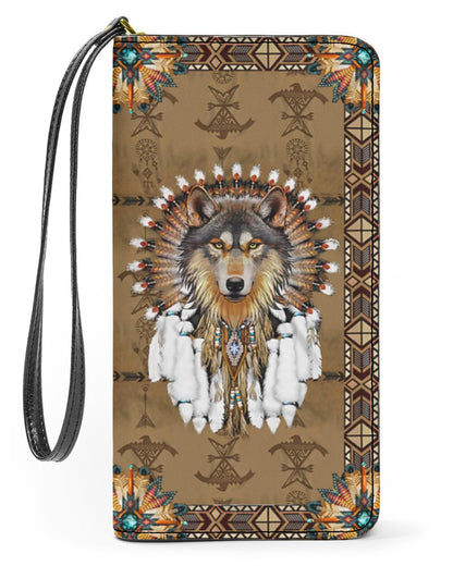 Native American Wolves Womens Clutch Purse 11 NBD