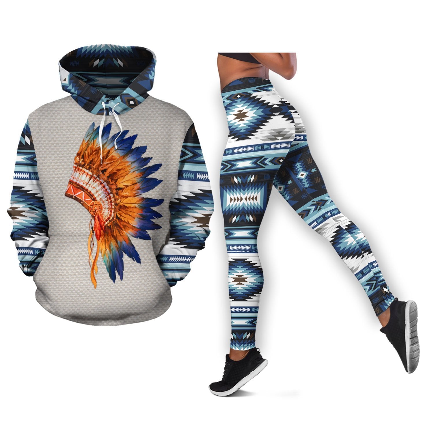 Native Headdress Hoodie Legging Set NBD