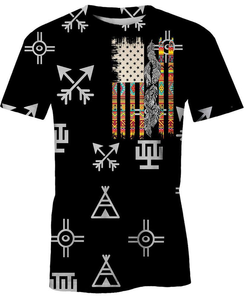 Native Flag 3D Hoodie - Native American Pride Shop