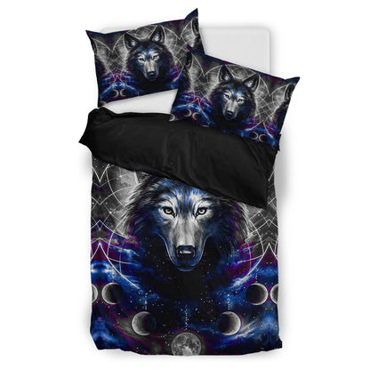 Native Wolf Bedding Set