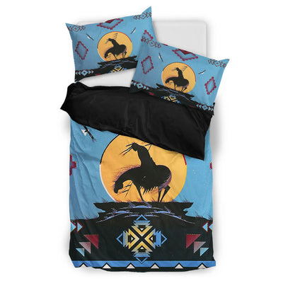 Blue Native Ride Horse Bedding Set