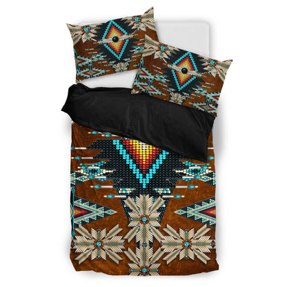 Native Pattern Brown Bedding Set