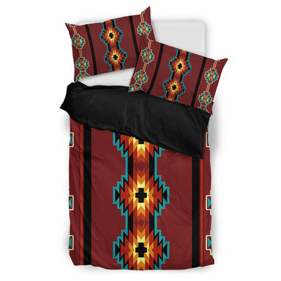 Brown Native Pattern Bedding Set