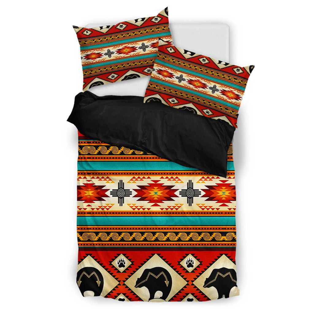 Border & Bear Patterns Bedding Set