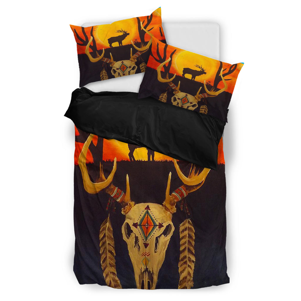 Buffalo Skull Bedding Set