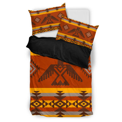 Orange Native Pattern Bedding Set