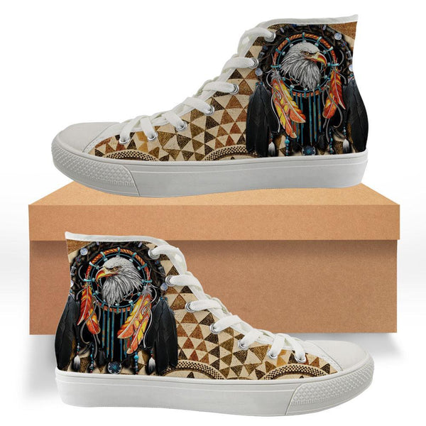 Eagle Native American Print Pattern Sneaker Shoes For Men Women