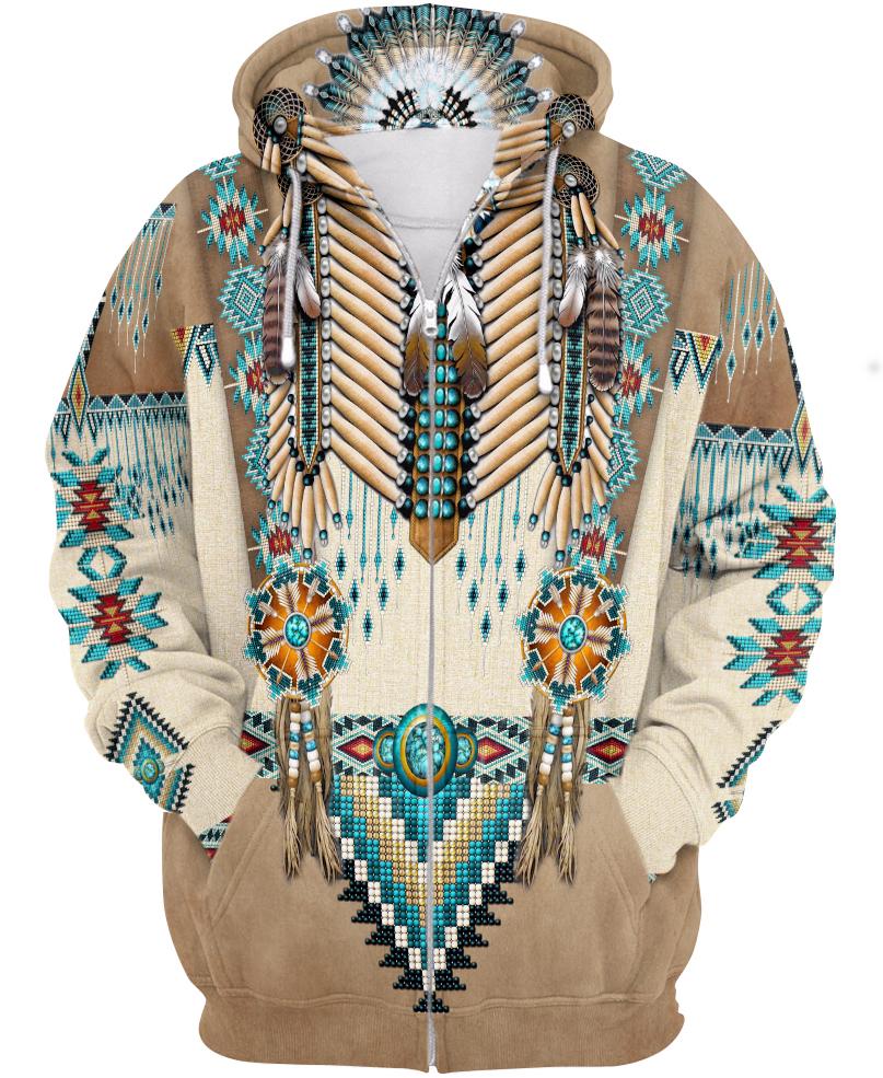 3D Zipper Hoodie Native Heritage Store